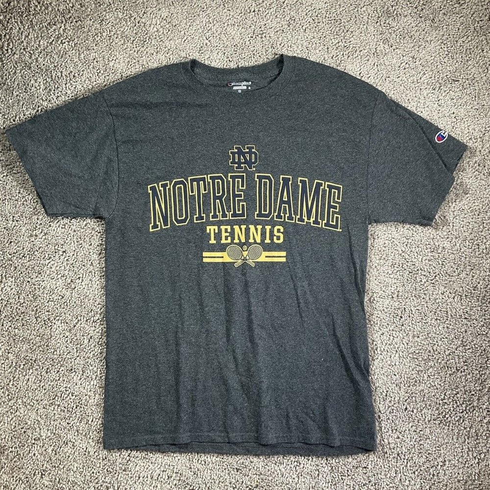 Champion Men’s Shirt Norte Dame State University Tennis Club Shirt M College